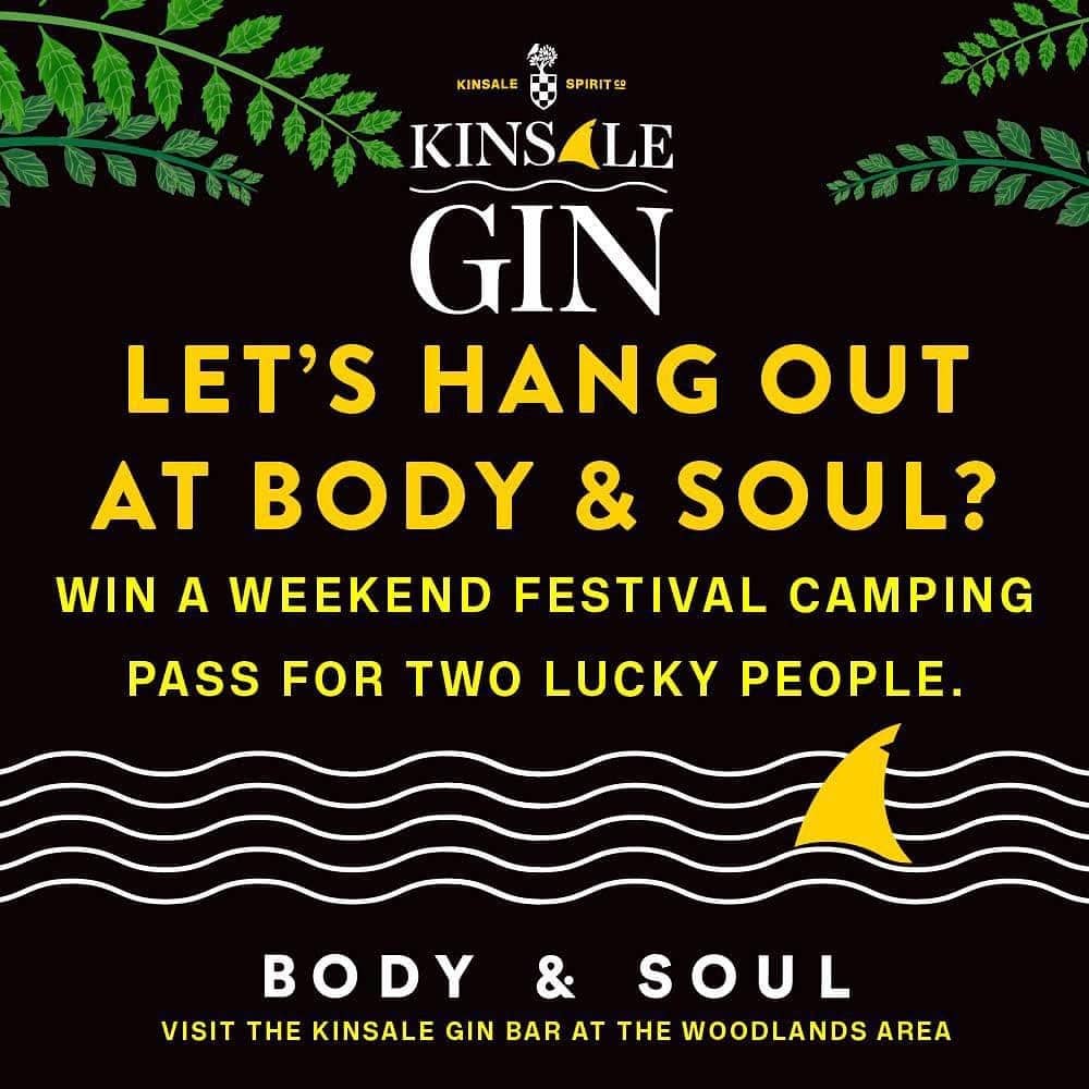 🤠🎉 COMPETITION: Win 2 x Weekend Camping Passes for @bodyandsoulirl Festival 17-19 June 2022.

💥 Simply LIKE & TAG A MATE in this Post to be in with a chance of Winning this amazing prize.

📲 Live Draw from all entrants who entered on Facebook & Instagram will take place on Wednesday 2nd June at 9pm. 

#GoodLuck #BodyandSoul #KinsaleGin 
#drinkresponsibly #partyreponsibly
